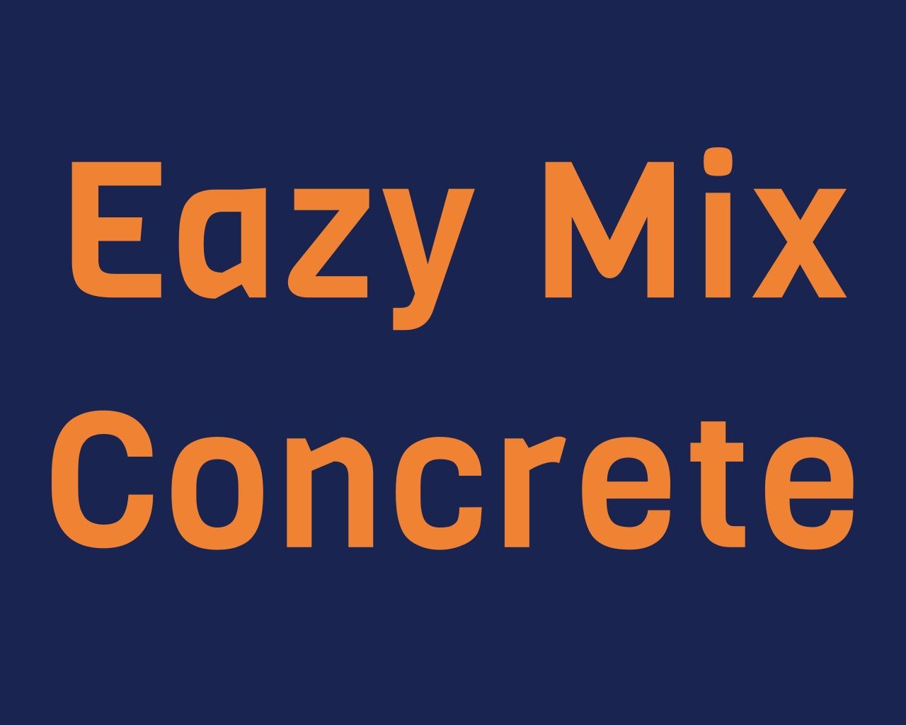 Eazy Mix Concrete Logo